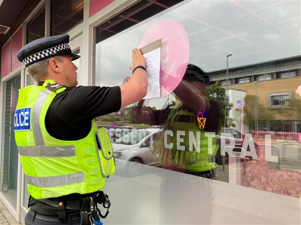 PC issuing a closure order 