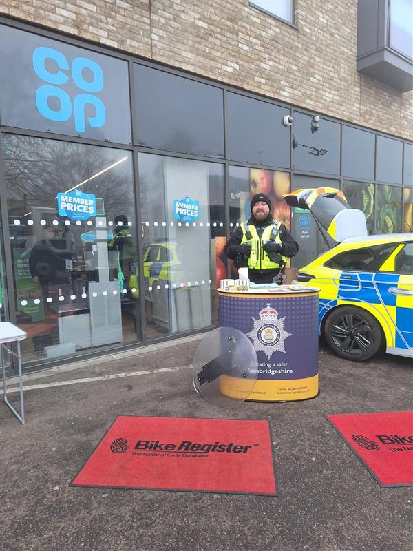 PC hosting bike marking event 