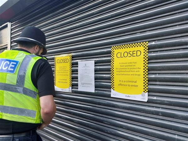 The closure order being attached to the takeaway