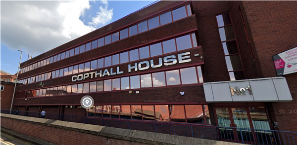 A Google Street View image of Copthall House