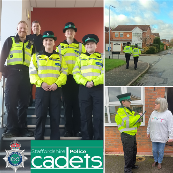 CADETS PROMOTE CRIME PREVENTION CAMPAIGN - Staffordshire Smart Alert