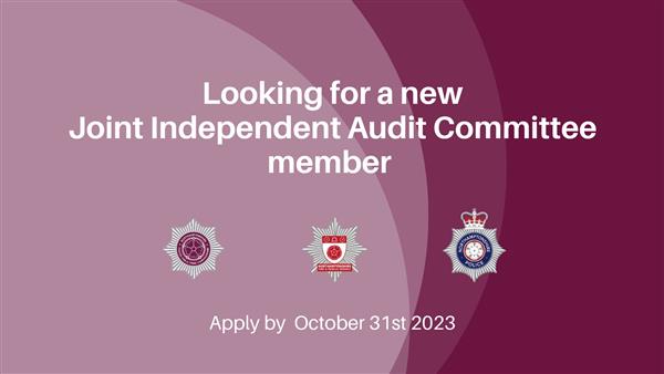 Looking for a new Joint Independent Audit Committee member Apply by October 31st 2023 