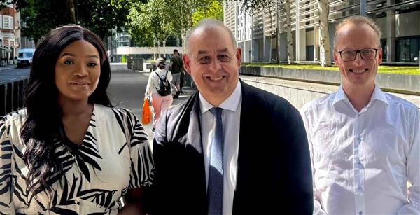 The Commissioner with Lord David Hanson and Tijs Broeke