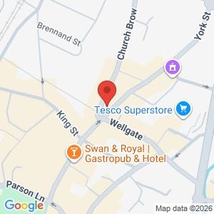 Clitheroe Library Drop-in location map