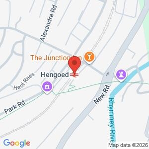 Hengoed Train Station Police Surgery location map