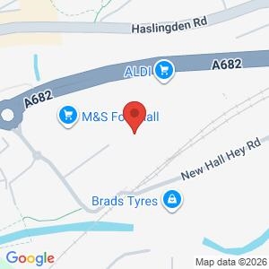 Costa New Hall Hey, Rawtenstall location map