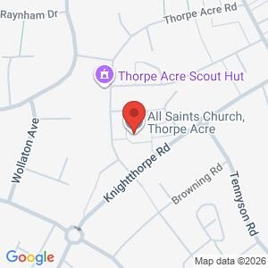 All Saints Church, Thorpe Acre Beat Surgery location map