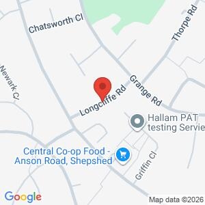 Longcliffe Road Communal Lounge Beat Surgery location map