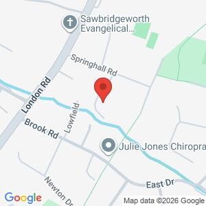 Air Mazing at Sawbridgeworth Cricket Club - Free Bike Marking location map