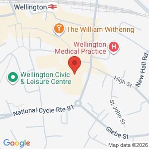 Police Surgery - Top New Street, Wellington, by Methodist Church location map
