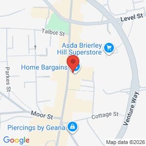Brierley Hill Library for Mischief Fortnight location map