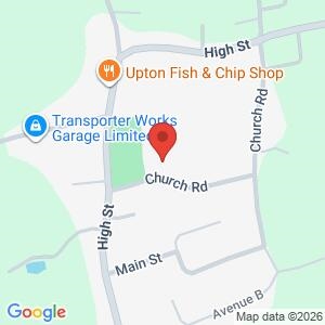 Upton Parish Council Meeting location map