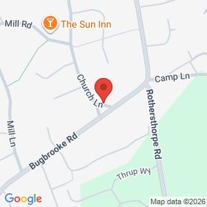 Beat bus covering Kislingbury location map