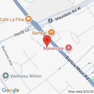 Police surgery C0-op Barlow moor road location map