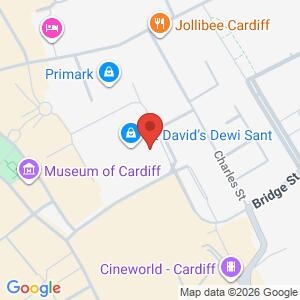 South Wales Listens/ RWF Stand location map