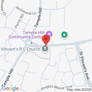 Bike Marking at Temple Hill library location map