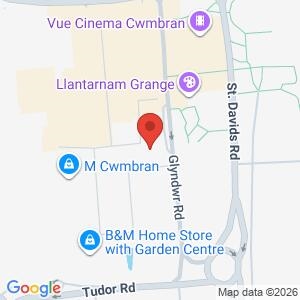 Police Surgery-Cwmbran Library location map