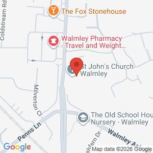 Police Surgery. St Johns church, Walmley location map