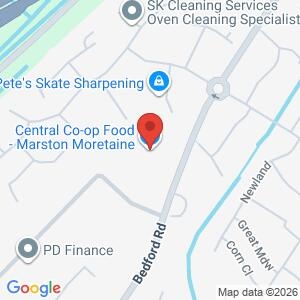MARSTON MORETAINE - CO-OP Engagement location map
