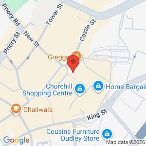 10am - Halifax Bank, Castle Street, Dudley - Police Surgery location map