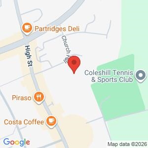 Coleshill church coffee morning location map