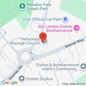 Bike marking event outside Borehamwood Police Station 7th November  location map