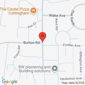 The Parkway and travis road in Cottingham  location map