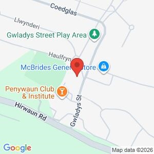 Cupper with a Copper - Hwb Cana, Penywaun location map
