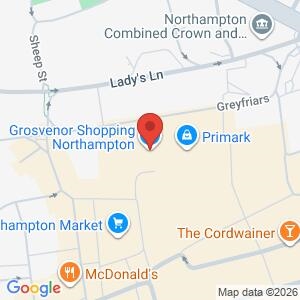 Community Engagement Grosvenor Centre Northampton location map