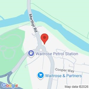 Police Surgery in Waitrose Cafe Abergavenny  location map