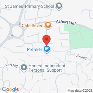 Ashurst Walk about location map
