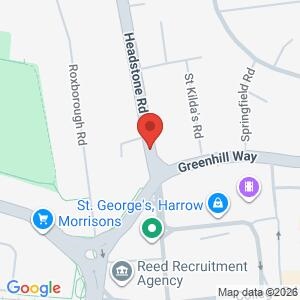 Street briefing Elizabeth Mews junction with Headstone Road Harrow location map