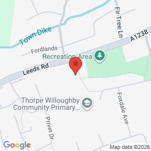 Drop in Session Thorpe Willoughby Village Hall location map