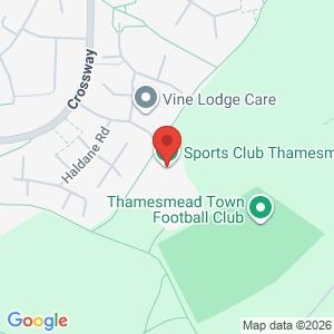 Community engagement stall at Thamesmead Sports Club location map