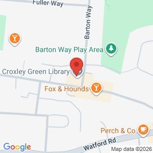 Cyber & Fraud event: CROXLEY GREEN Library location map
