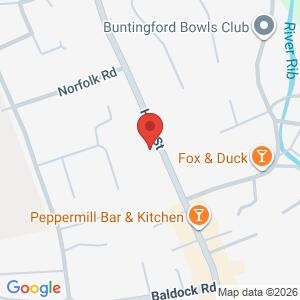 Cyber & Fraud TALK: BUNTINGFORD Library location map