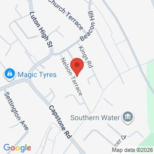 Luton Library Surgery location map