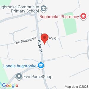 Community surgery covering Bugbrooke location map