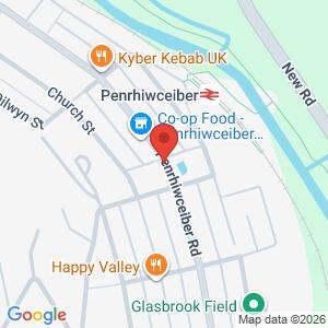 Penrhiwceiber and Matthewstown War Memorial Clock 100th Anniversary location map