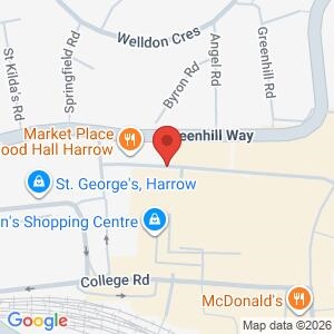 Cuppa with a copper at Pret location map