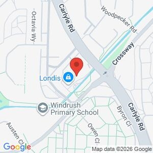 Thamesmead Mooring Ward Panel Meeting location map