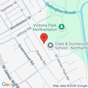 Beat Bus Police Surgery, Victoria Park, St James Park Road, NN5 5EL location map