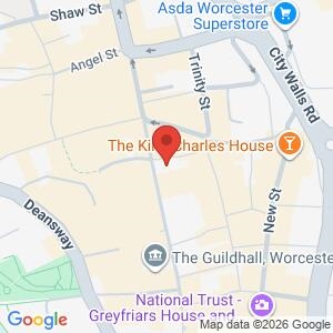 Fraud and Scam Advice, Barclays Bank, Worcester High Street location map
