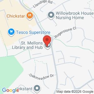 Young person CSI session at St Mellons Hub location map