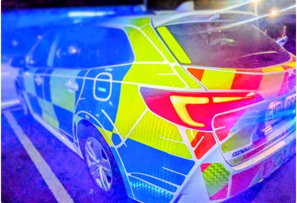 Police Car at Night