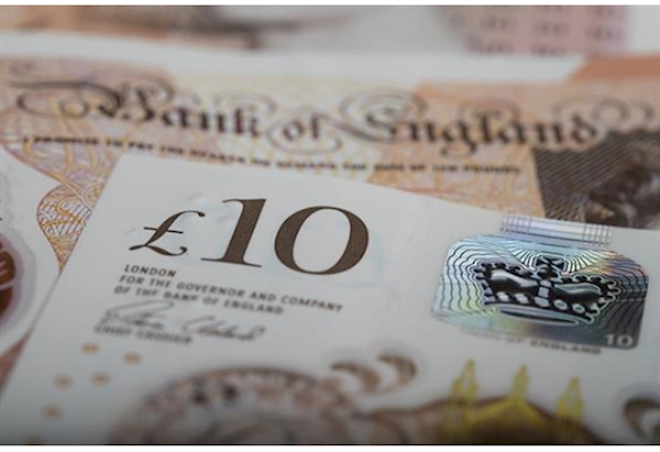 Close Up of BOE bank notes