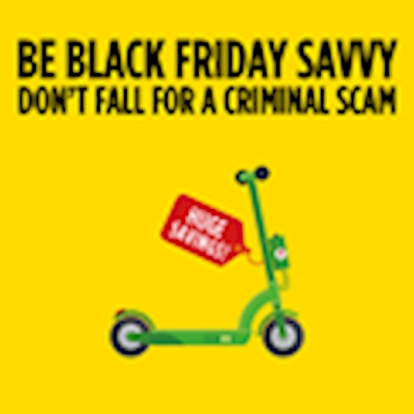 A scooter with a red sign
AI-generated content may be incorrect.