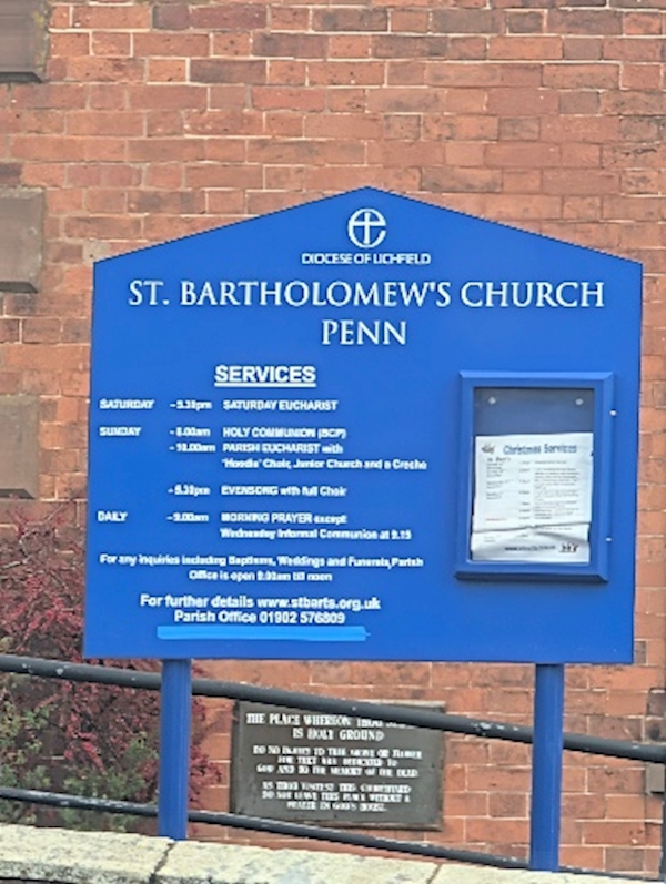 A blue sign with white text
AI-generated content may be incorrect.