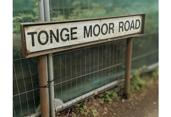 Tonge Moor Road Street Sign