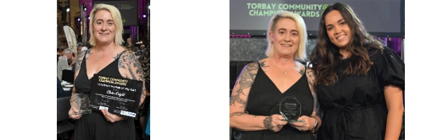 (L-R) Claire Knight CEO Phoenix Rising and Gabriella Mitchell, Media Communications Officer from the Office of the Police and Crime Commissioner